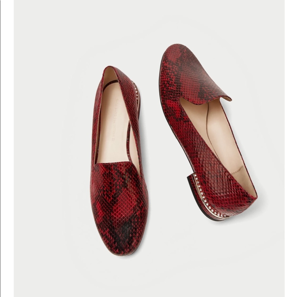 Zara flats with heel detail